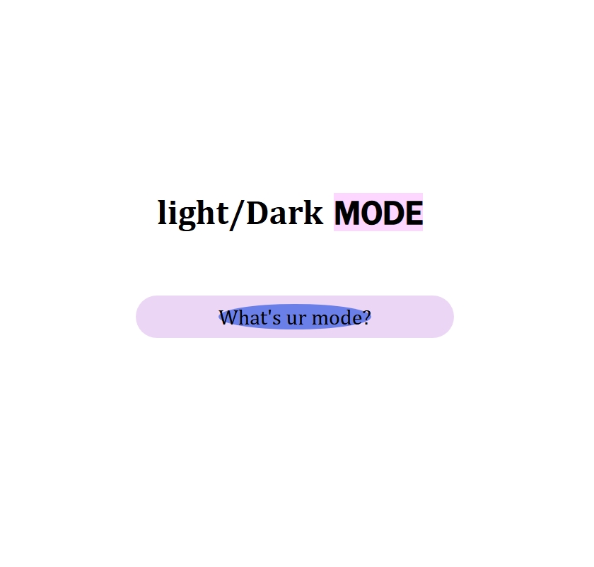 Light/dark mode